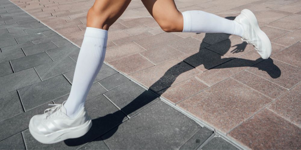 FALKE Men's Stabilizing Cool Running Socks – Breathable, Quick-Dry, Mid Calf With Compression Support