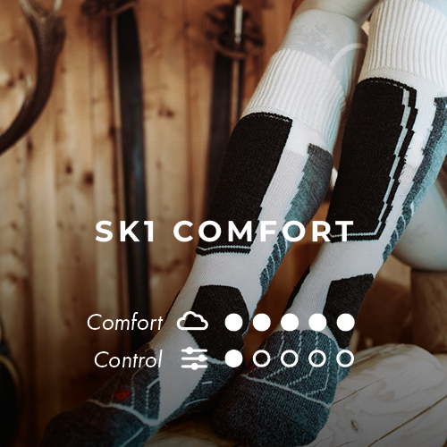 Chaussettes Ski de Fond femme Noir