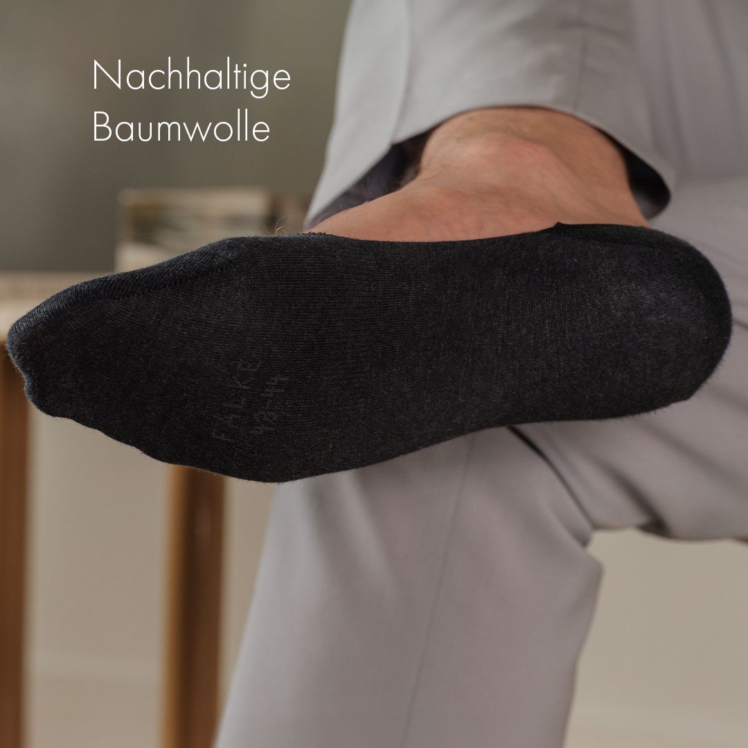 FALKE Herren Füßlinge Invisible Step - Baumwolle, Mit Silikonrand, Nachhaltig