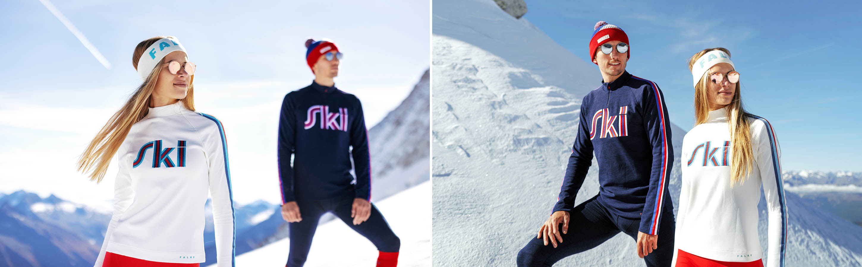 The innovative FALKE ergonomic sport system ski socks FALKE